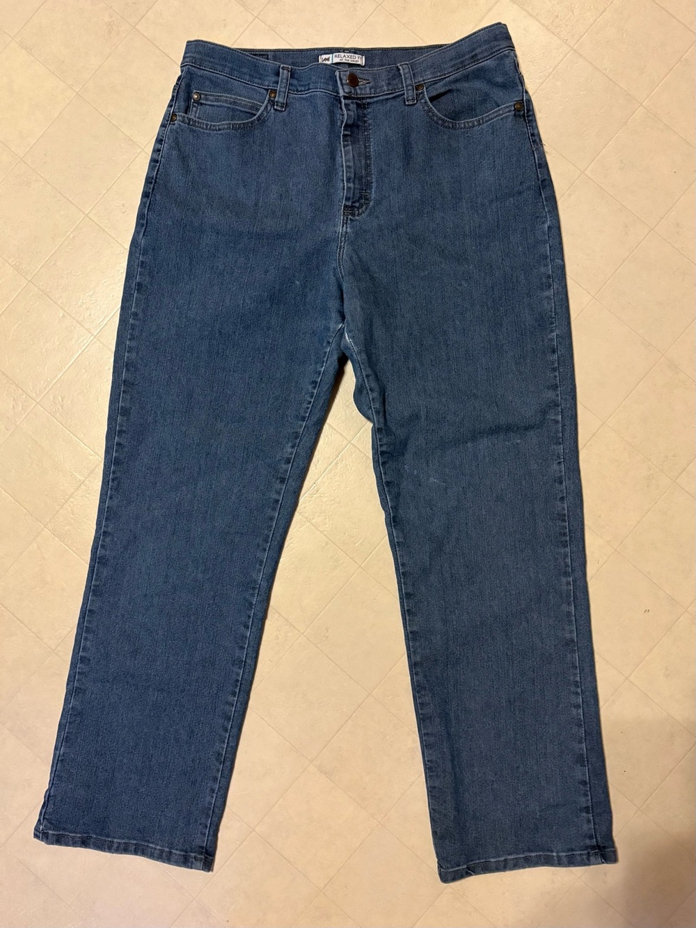 Lee Relaxed Fit at the Waist Denim Jeans in Size 14 Medium